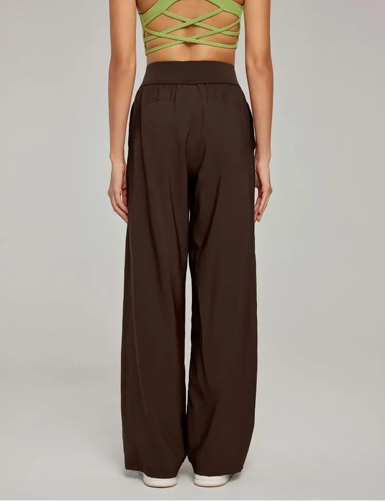 Draped Wide Leg Pants
