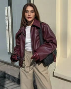 Bordeaux Moto Jacket
