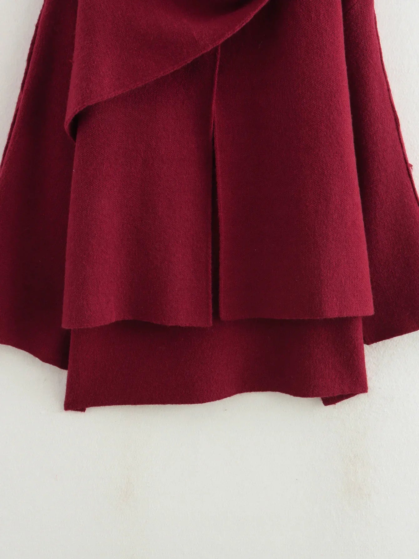 Asymmetric Knit Coat