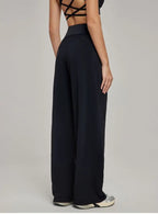 Draped Wide Leg Pants