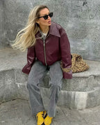 Bordeaux Moto Jacket