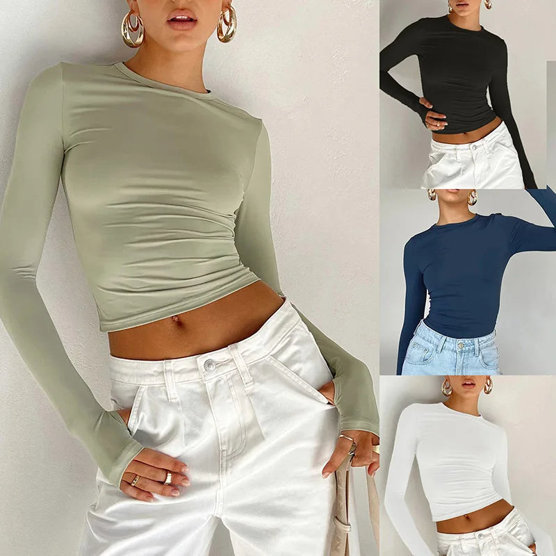 Long Sleeve Crop Top