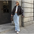 Belted Aviator Jacket