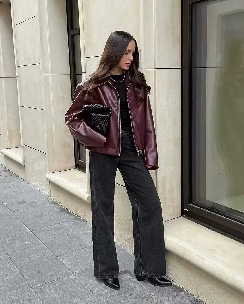 Bordeaux Moto Jacket