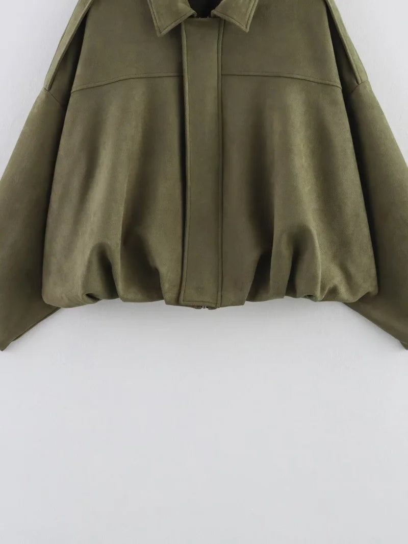 Suede Aviator Jacket
