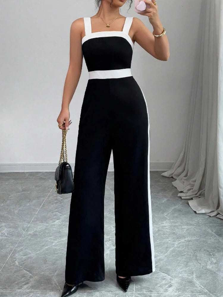 Contrast Trim Jumpsuit