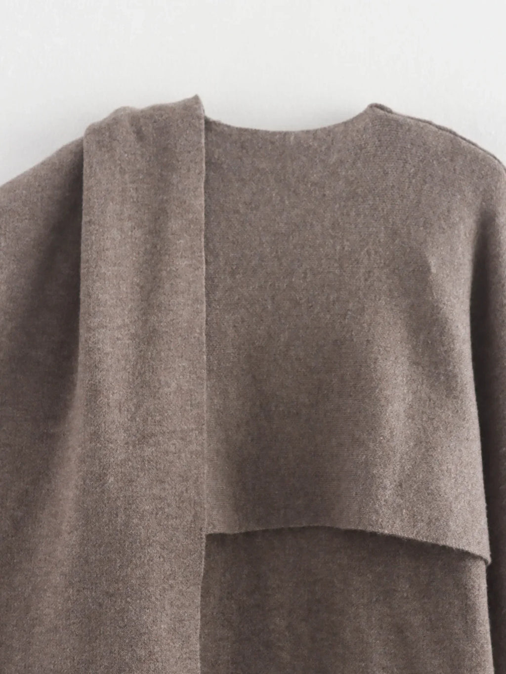 Asymmetric Knit Coat