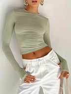 Long Sleeve Crop Top
