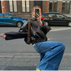 Belted Aviator Jacket