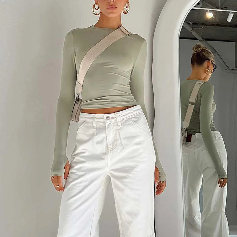 Long Sleeve Crop Top