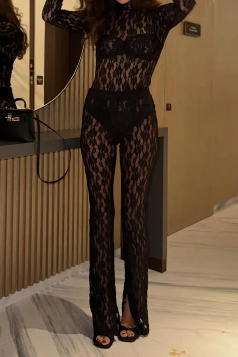 Lace Cutout Jumpsuit