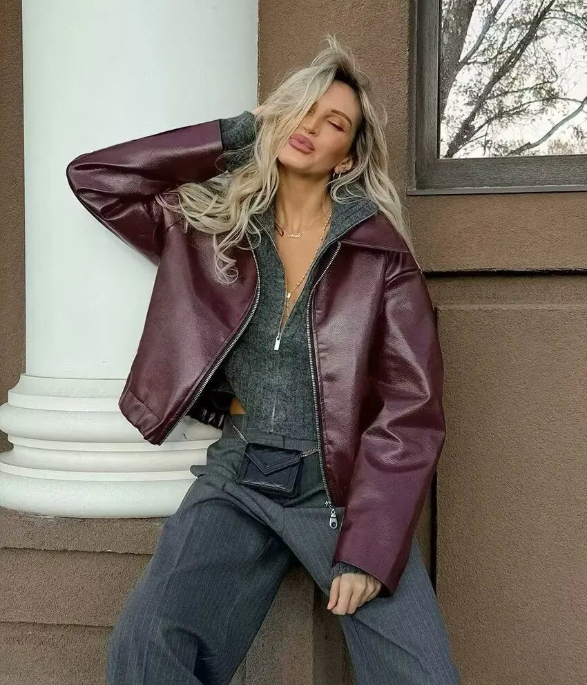 Bordeaux Moto Jacket