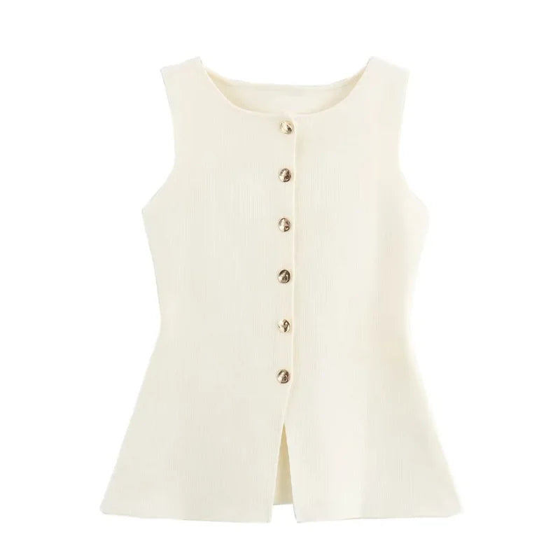 Belted Midi Vest