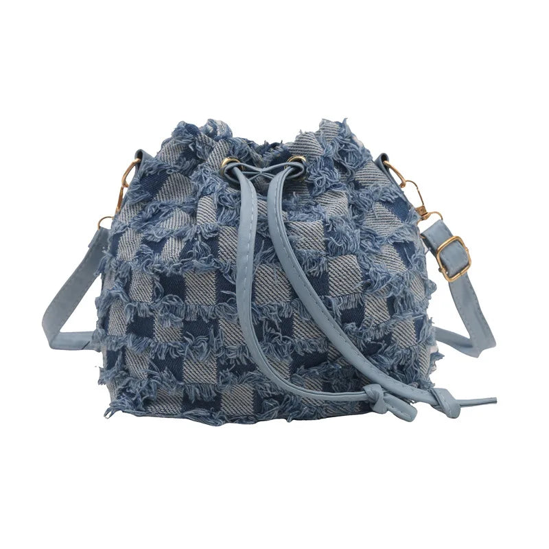 Quilted Plaid Tote Bag