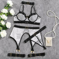 Lace Bra & Garter Set