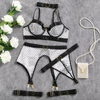 Lace Bra & Garter Set