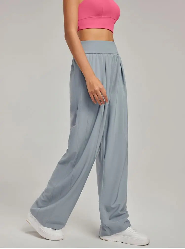 Draped Wide Leg Pants