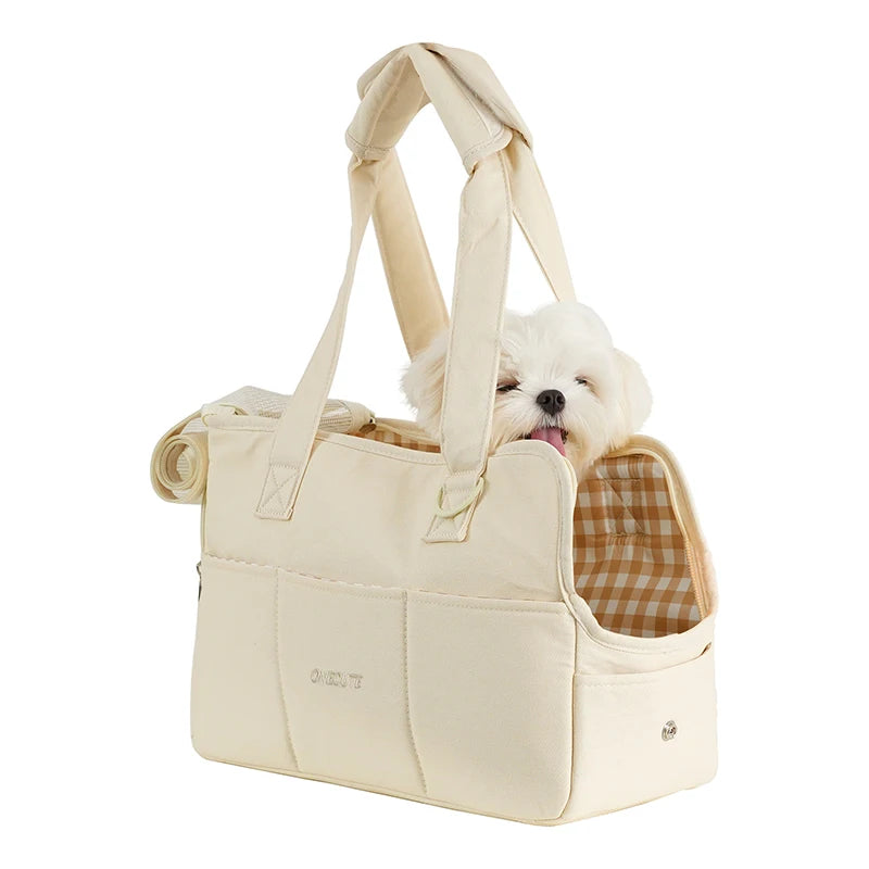 Checkered Bucket Pets Bag