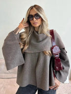 Asymmetric Knit Coat