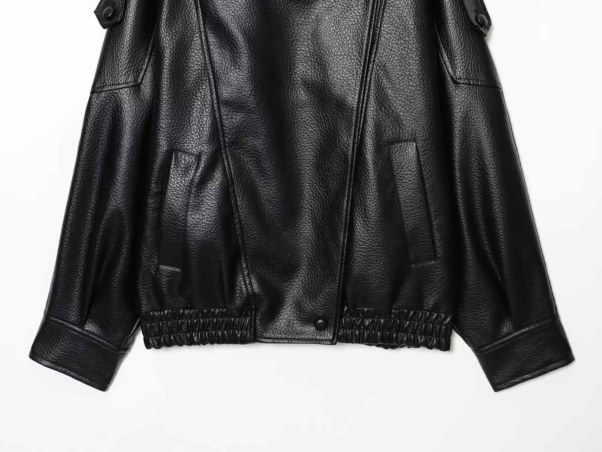 Noir Oversized Leather