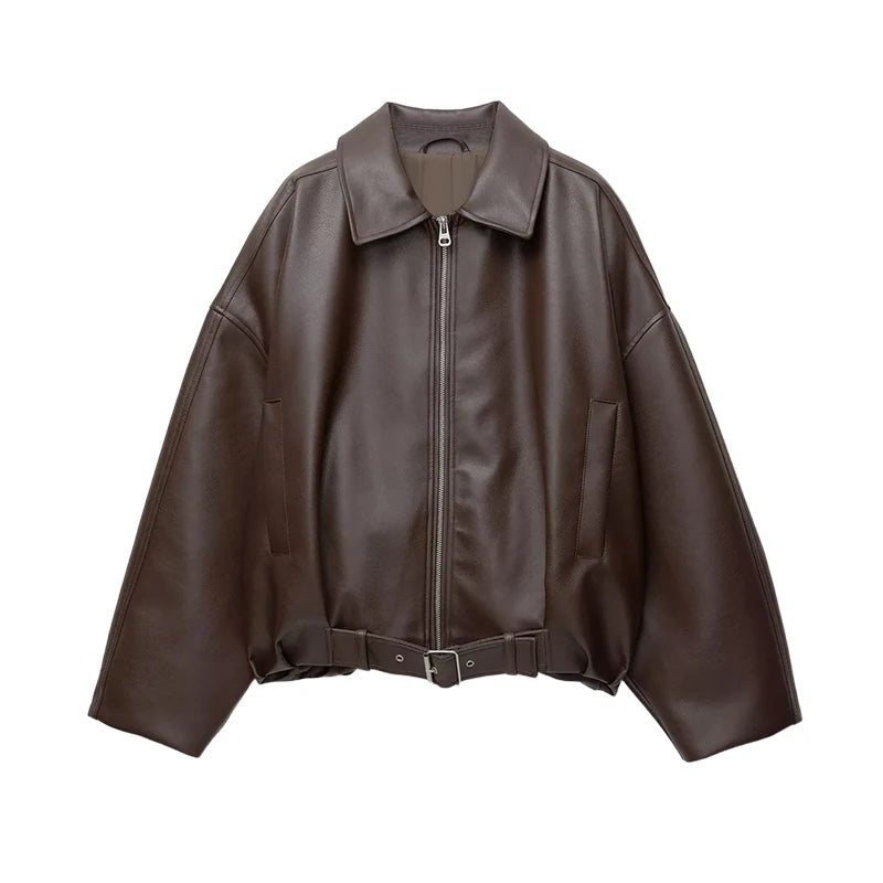 Belted Aviator Jacket