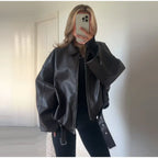 Belted Aviator Jacket
