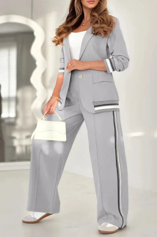 Wide Leg Trouser Set