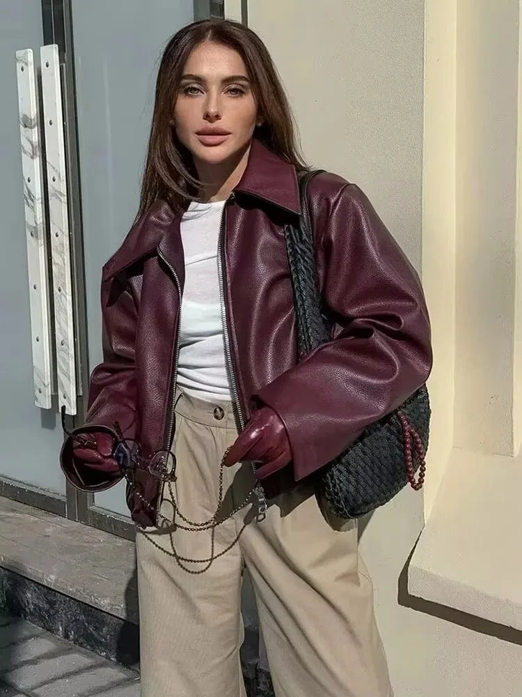 Bordeaux Moto Jacket