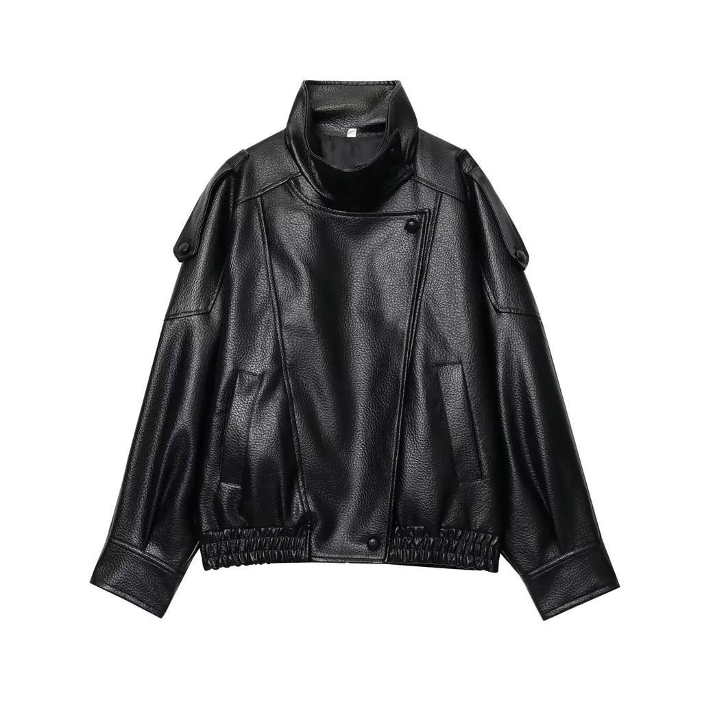 Noir Oversized Leather