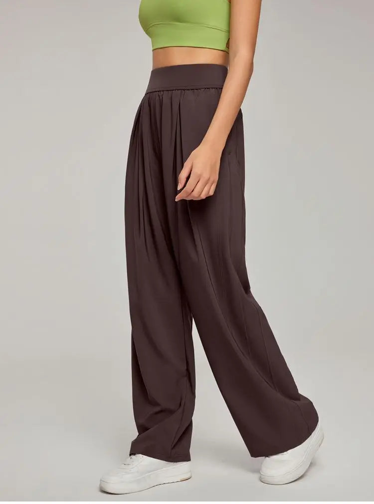 Draped Wide Leg Pants