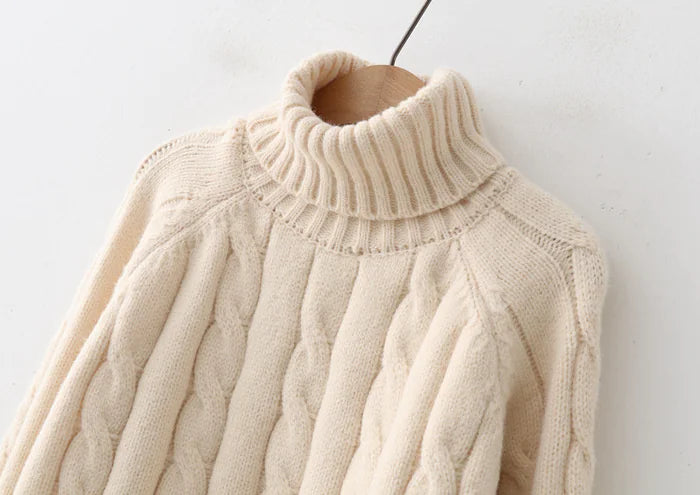 Long neck sweater