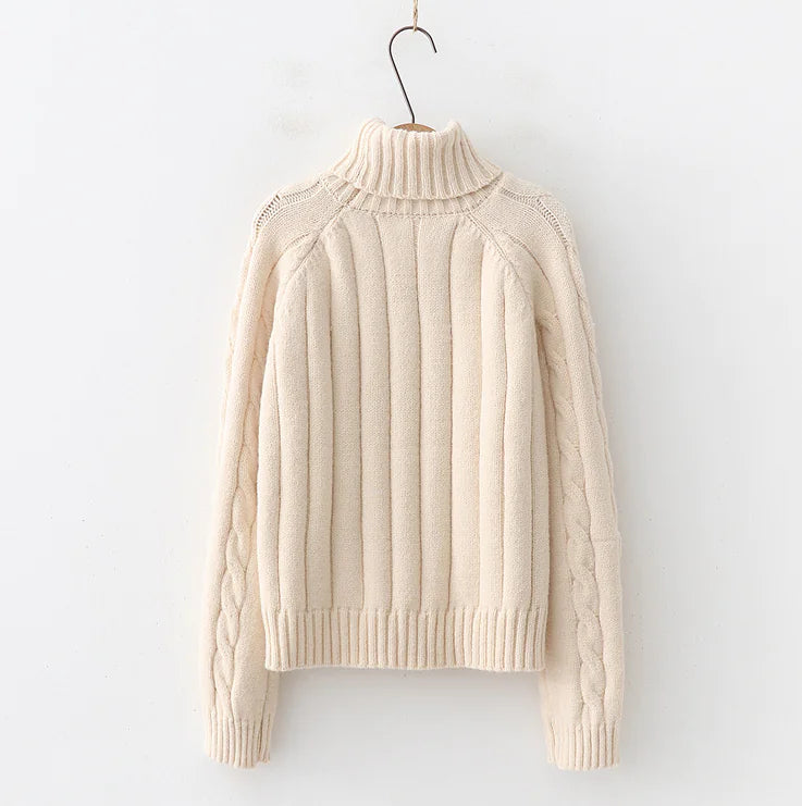 Long neck sweater