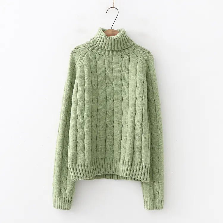 Long neck sweater