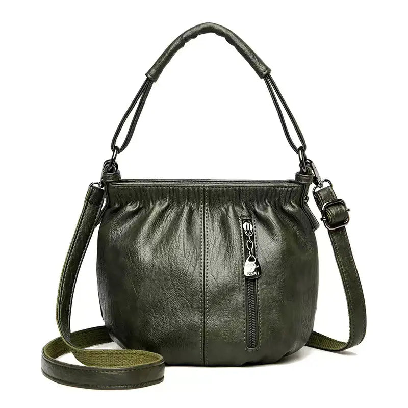 Retro Pleated Bucket Bag for Women - Fashion Shoulder Bag