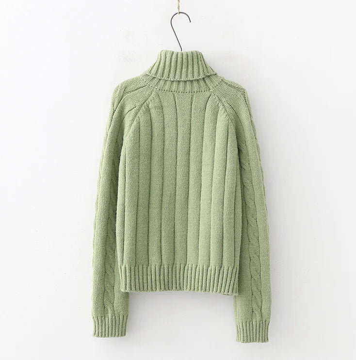Long neck sweater