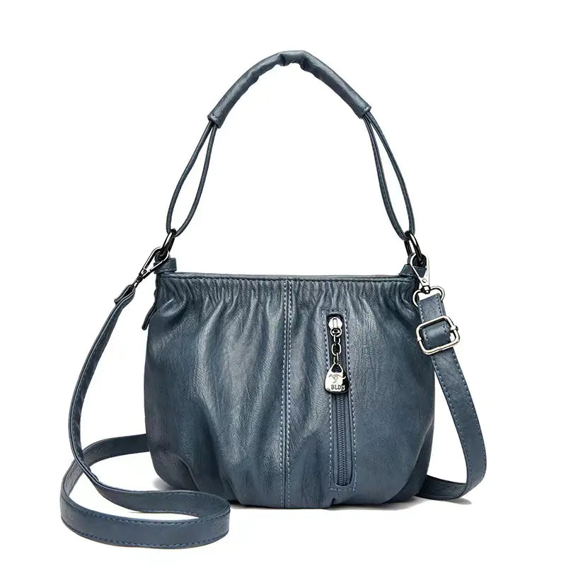 Retro Pleated Bucket Bag for Women - Fashion Shoulder Bag